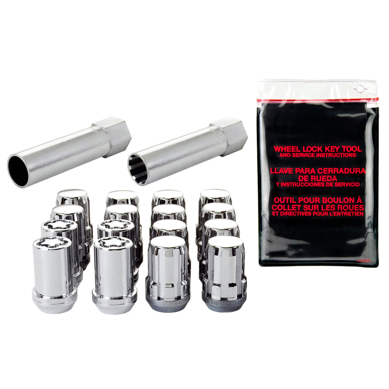 McGard SplineDrive Tuner 4 Lug Install Kit w/Locks & Tool (Cone) M12X1.5 / 13/16 Hex - Chrome -  Shop now at Performance Car Parts