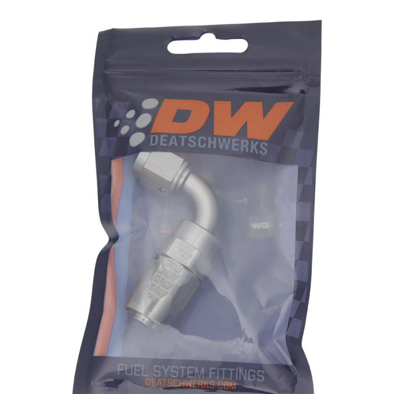 DeatschWerks 6AN Female Swivel 90-Degree Hose End CPE -  Shop now at Performance Car Parts