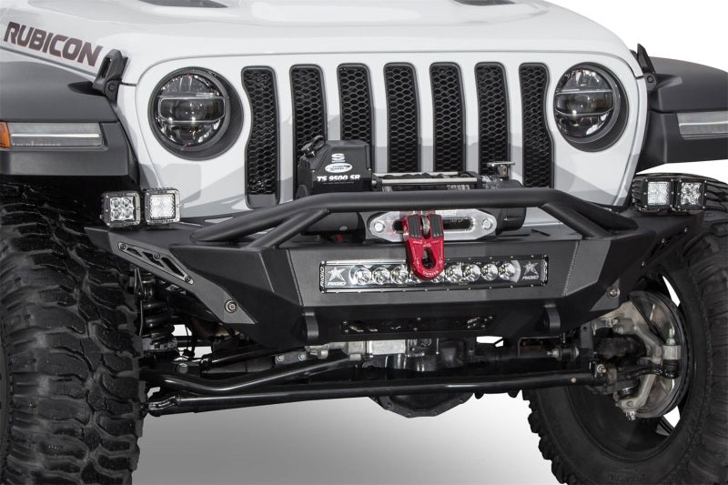 Addictive Desert Designs 2018 Jeep Wrangler JL Stealth Fighter Front Bumper w/ Winch Mounts -  Shop now at Performance Car Parts