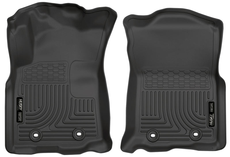 Husky Liners 2018 Toyota Tacoma Double Cab WeatherBeater Black Front Floor Liners -  Shop now at Performance Car Parts