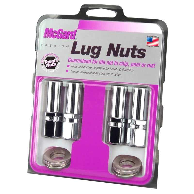 McGard Hex Lug Nut (Drag Racing X-Long Shank) 1/2-20 / 13/16 Hex / 2.475in. Length (4-Pack) - Chrome -  Shop now at Performance Car Parts