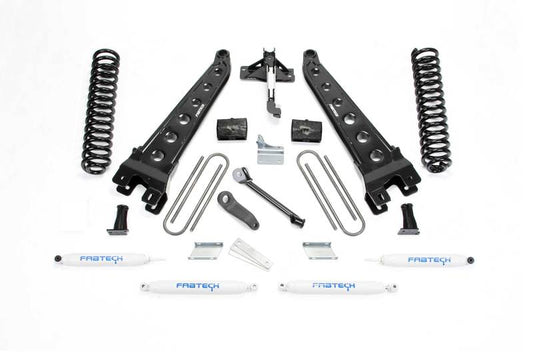 Fabtech 08-16 Ford F250 4WD 6in Rad Arm Sys w/Coils & Perf Shks