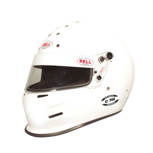 Bell K1 Pro SA2020 V15 Brus Helmet - Size 60 (White) - Performance Car Parts