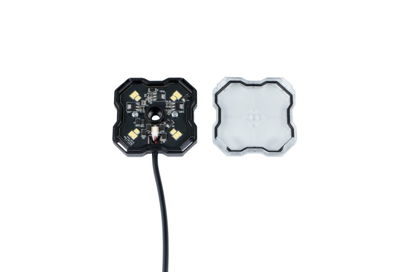 Diode Dynamics Stage Series Single Color LED Rock Light - White Diffused M8 (8-pack) -  Shop now at Performance Car Parts