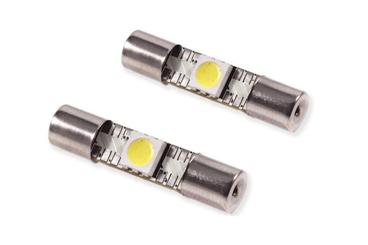 Diode Dynamics 28mm SMF1 LED Bulb - Red (Pair) -  Shop now at Performance Car Parts