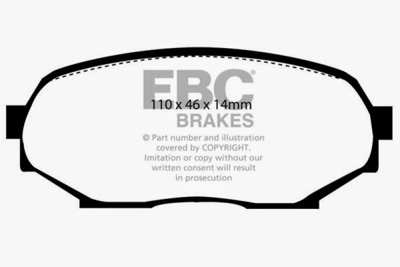 EBC 90-93 Geo Storm 1.6 Ultimax2 Front Brake Pads -  Shop now at Performance Car Parts
