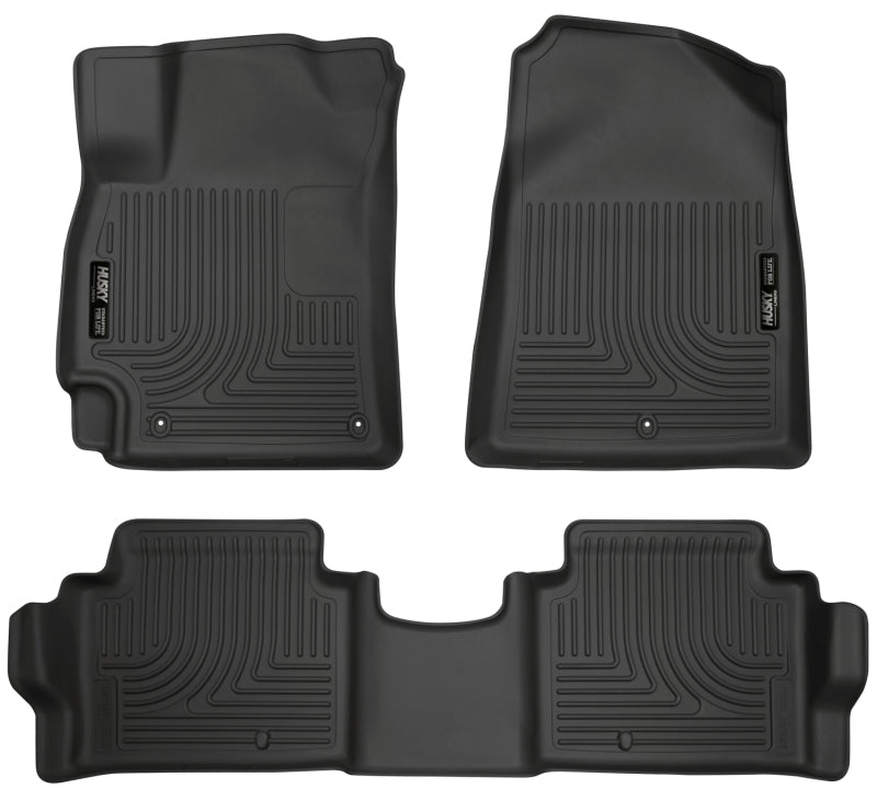 Husky Liners 2017 Hyundai Elantra Weatherbeater Black Front and Second Row Floor Liners -  Shop now at Performance Car Parts