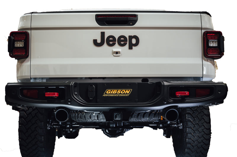 Gibson 2021+ Ford Bronco 4-DR 2.7L 4WD 2.5in Black Elite Cat-Back Dual Split Exhaust - Stainless -  Shop now at Performance Car Parts