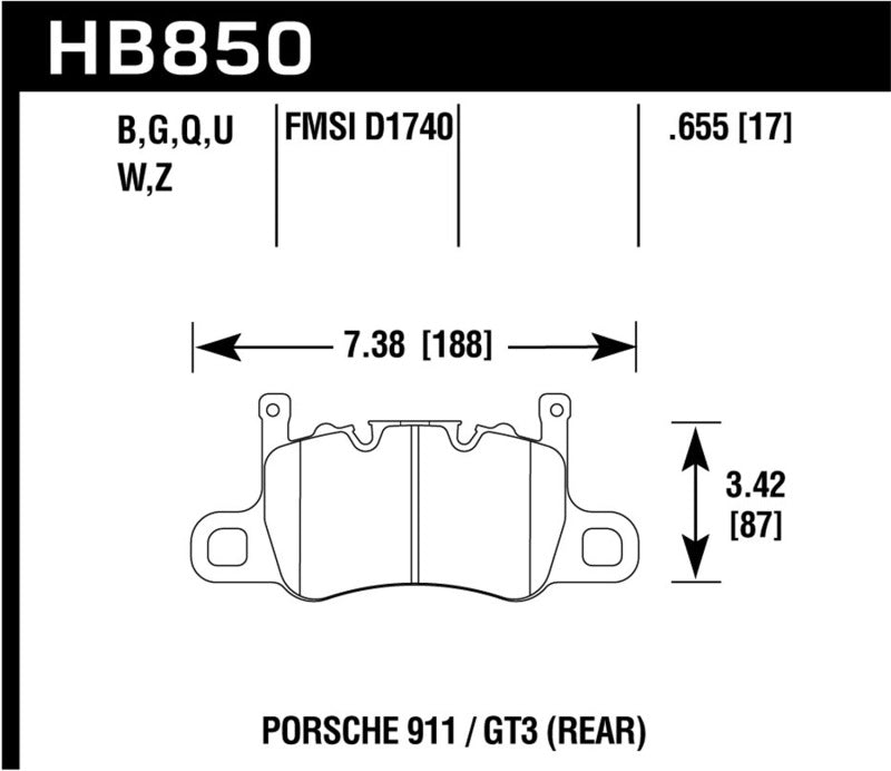 Hawk 2019 Porsche 911 Turbo HPS 5.0 Brake Pads -  Shop now at Performance Car Parts