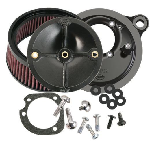 S&S Cycle 99-06 BT Model w/ Stock CV Carb/07-10 Softail CVO Models Stealth Air Cleaner Kit w/o Cover