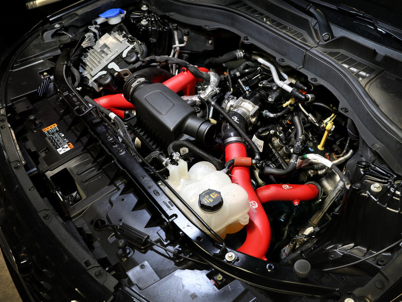 aFe 20-23 Ford Explorer ST V6 3.0L (tt) BladeRunner 2-3/4in Aluminum Cold Charge Pipe - Red -  Shop now at Performance Car Parts