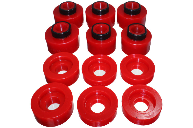 Energy Suspension 08-16 Ford F-250/F-350/F-450/F-550 Super Duty STD/Super Cab Red Body Mount Set -  Shop now at Performance Car Parts