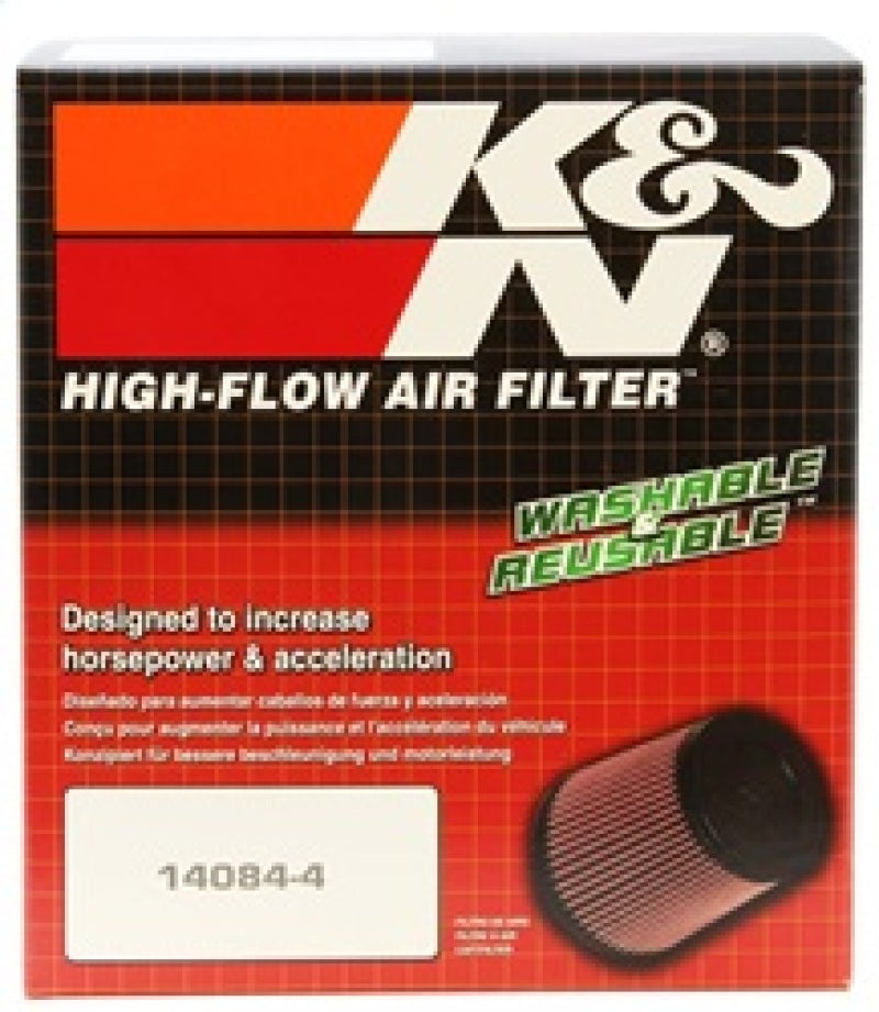 K&N Universal Chrome Filter Round Tapered 3.156in Flange ID/4.938in Base OD/3.5in Top OD/4.344in H -  Shop now at Performance Car Parts