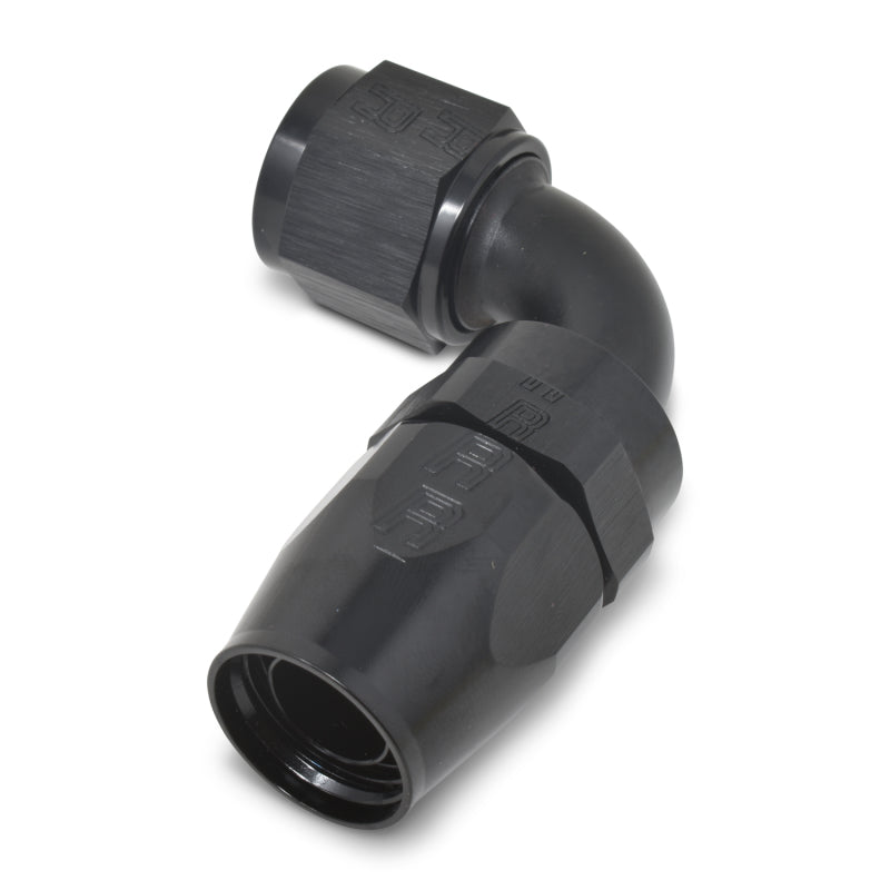 Russell Performance -12 AN Black 90 Degree Full Flow Hose End -  Shop now at Performance Car Parts