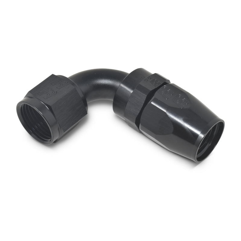 Russell Performance -10 AN Black 90 Degree Full Flow Hose End -  Shop now at Performance Car Parts