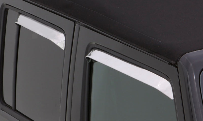 AVS 73-91 Chevy CK Ventshade Front & Rear Window Deflectors 4pc - Stainless - Performance Car Parts