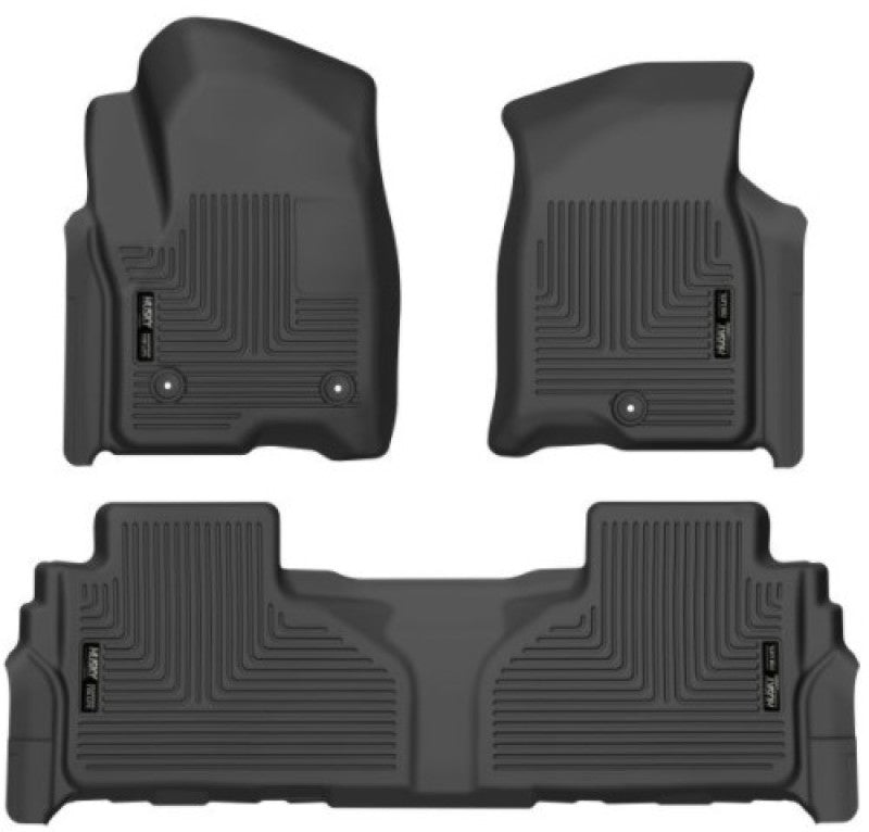Husky Liners 21-23 Suburban/Tahoe/Yukon/Yukon XL Weatherbeater Front & 2nd Seat Floor Liners - Black -  Shop now at Performance Car Parts