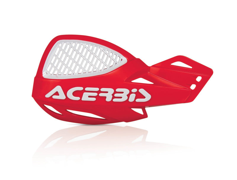 Acerbis Vented Uniko Handguard - Red/White -  Shop now at Performance Car Parts