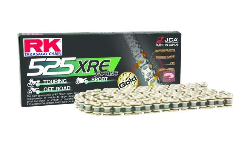RK Chain GB525XRE-108L XW-Ring - Gold -  Shop now at Performance Car Parts