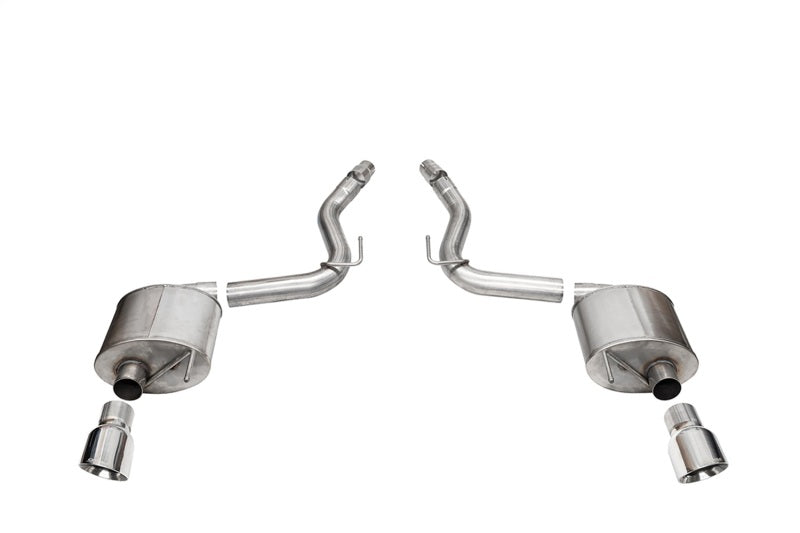 Corsa 2024 Ford Mustang GT Touring Axle-Back Dual Rear Exit with 4.5in Pro Series Polished Tips -  Shop now at Performance Car Parts