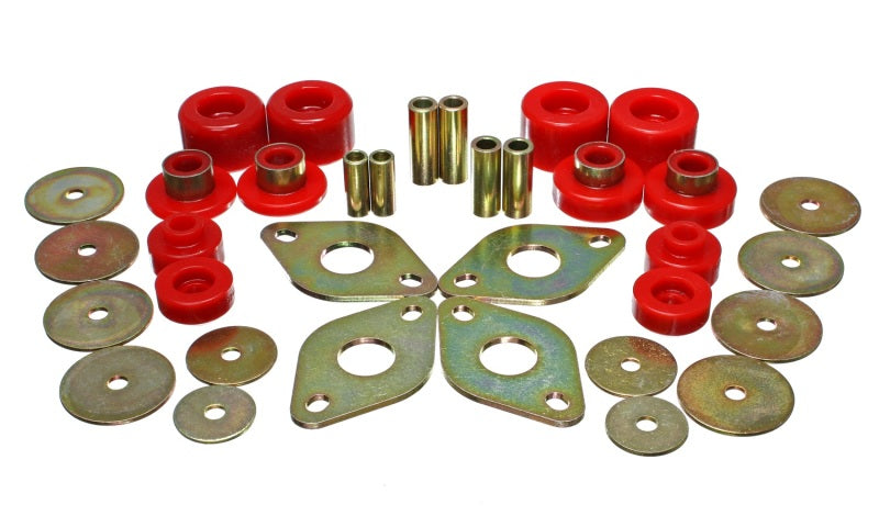 Energy Suspension 01-04 Toyota Pickup 2WD/4WD (Exc T-100/Tundra) Red Body Cab Mount Set -  Shop now at Performance Car Parts