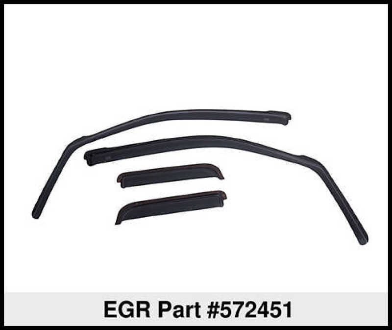 EGR 02-08 Dodge F/S Pickup Quad Cab New Body In-Channel Window Visors - Set of 4 (572451) -  Shop now at Performance Car Parts