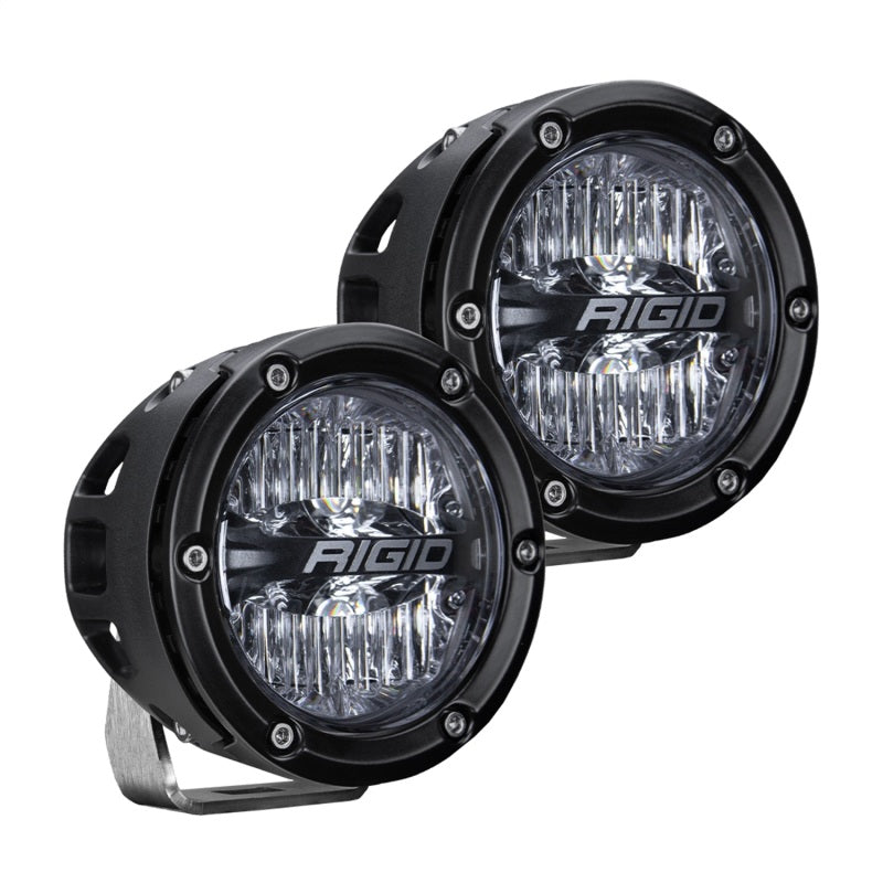 Rigid Industries 360-Series 4in LED Off-Road Drive Beam - Amber Backlight (Pair) -  Shop now at Performance Car Parts