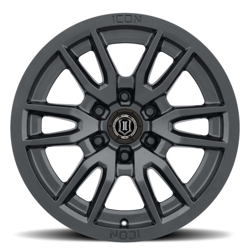 ICON Vector 6 17x8.5 6x5.5 0mm Offset 4.75in BS 106.1mm Bore Satin Black Wheel -  Shop now at Performance Car Parts