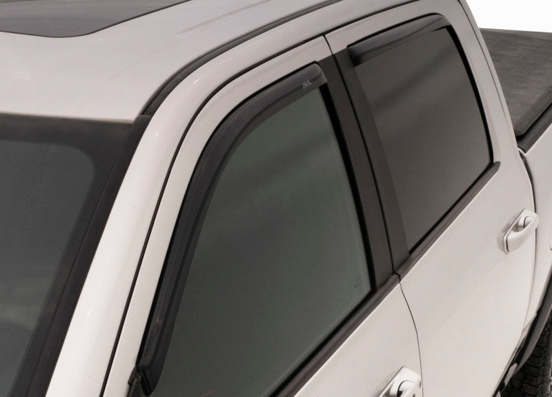 AVS 02-08 Dodge RAM 1500 Quad Cab Ventvisor In-Channel Front & Rear Window Deflectors 4pc - Smoke -  Shop now at Performance Car Parts