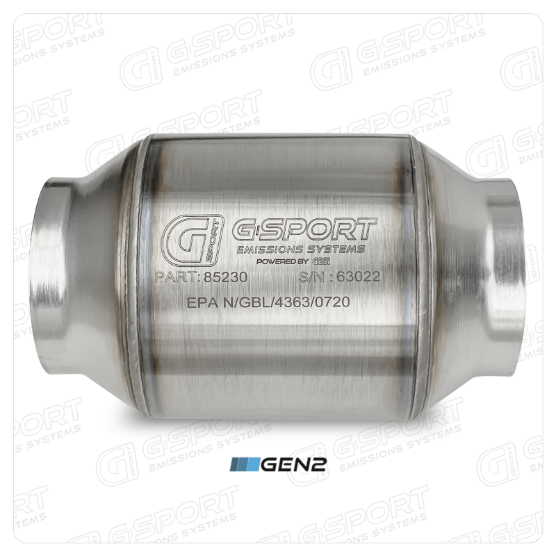 GESI G-Sport 400 CPSI GEN 2 EPA Compliant 3.0in Inlet/Out Catalytic Converter-4.5in x 4in 500-850HP -  Shop now at Performance Car Parts