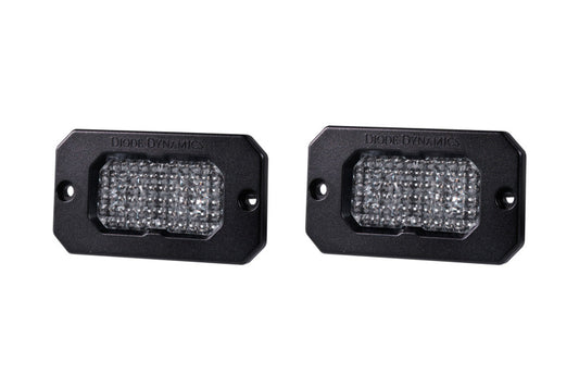 Diode Dynamics Stage Series 2 In LED Pod Pro - White Flood Flush RBL (Pair)