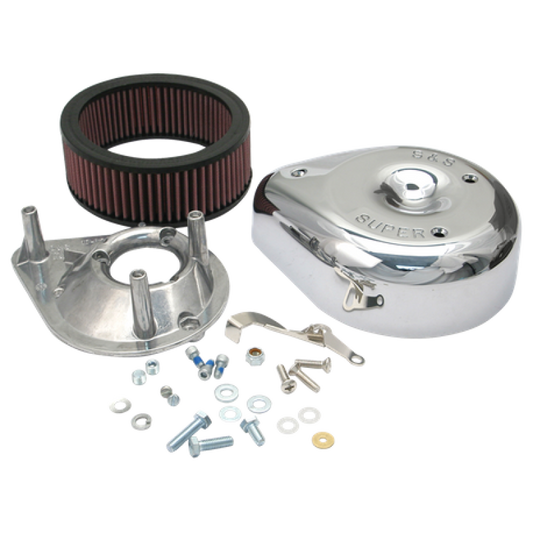 S&S Cycle 55-84 BT/57-85 Sportster Models Teardrop Air Cleaner Kit for S&S Super E/G Carb