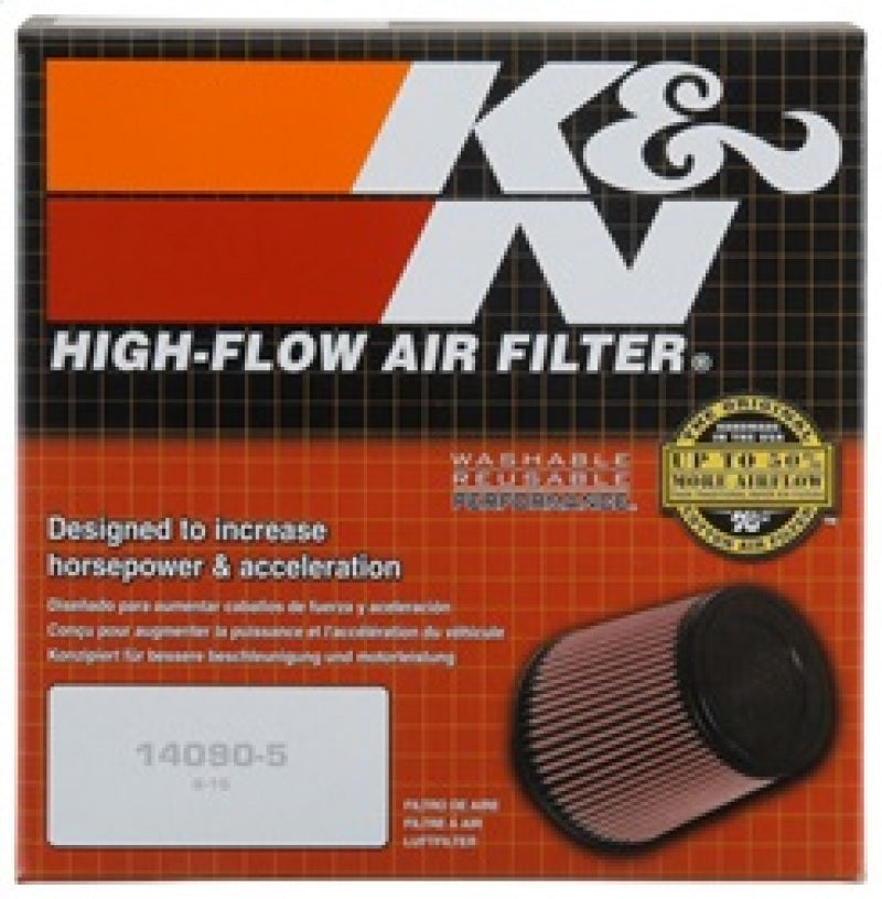 K&N Filter Universal X Stream Clamp-On 5in Flange 6.5in Base 4 1/2in Top 4 1/8in Height
