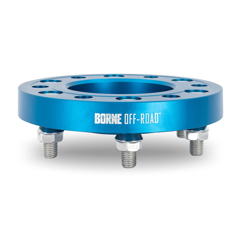 Mishimoto Borne Off-Road Wheel Spacers - 6x139.7 - 93.1 - 25mm - M12 - Blue -  Shop now at Performance Car Parts