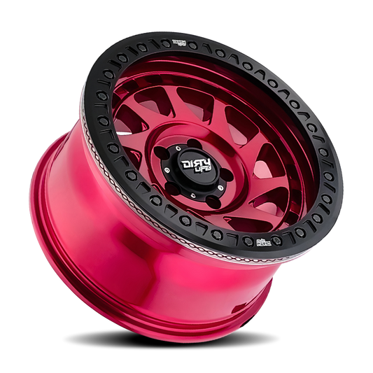 Dirty Life 9313 Enigma Race 17x9 / 6x139.7 BP / -12mm Offset / 106mm Hub Crimson Candy Red Wheel -  Shop now at Performance Car Parts
