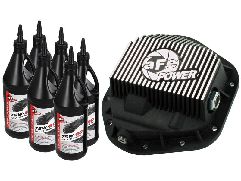 aFe Power Front Diff Cover w/ 75W-90 Gear Oil 5/94-12 Ford Diesel Trucks V8 7.3/6.0/6.4/6.7L (td) -  Shop now at Performance Car Parts