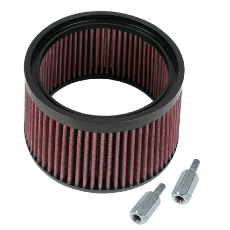 S&S Cycle 1in Taller Pleated Stealth Air Filter Kit -  Shop now at Performance Car Parts