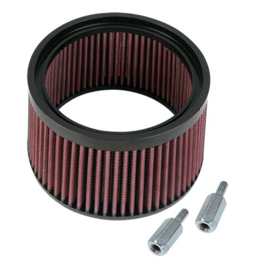 S&S Cycle 1in Taller Pleated Stealth Air Filter Kit