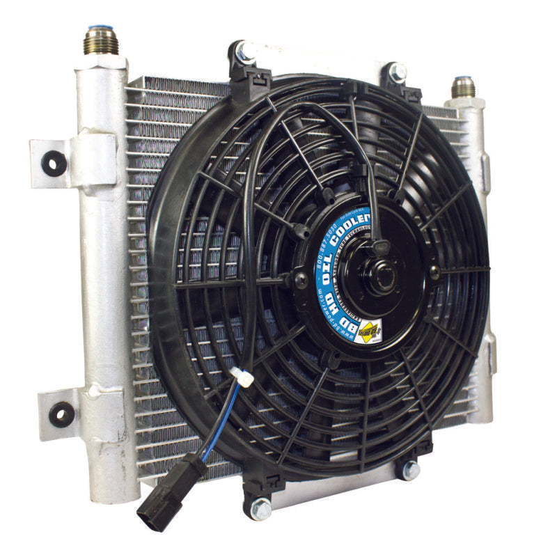 BD Diesel Xtrude Trans Cooler w/Fan 5.5in -  Shop now at Performance Car Parts