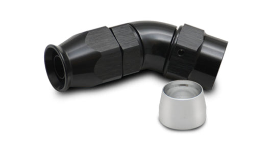 Vibrant -6AN 45 Degree Elbow Hose End Fitting for PTFE Lined Hose -  Shop now at Performance Car Parts