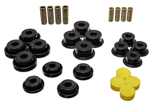 Energy Suspension 97-06 Jeep Wrangler TJ/YJ Black Front Control Arm Bushings (Must reuse OEM Outer S