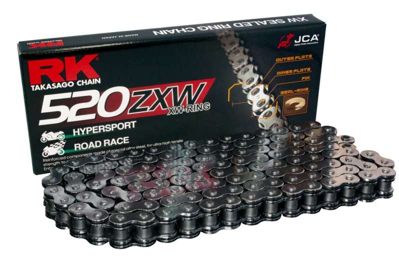 RK Chain BL520ZXW-120L XW-Ring - Black Scale -  Shop now at Performance Car Parts