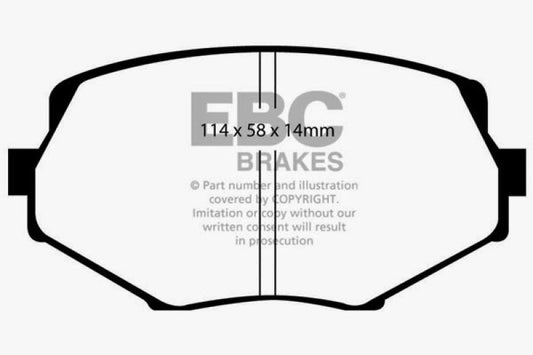 EBC 94-01 Mazda Miata MX5 1.8 Greenstuff Front Brake Pads