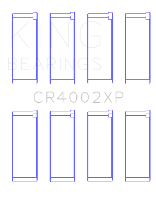 King Mazda B6/B6-T/ZM/B3/B5 (Size +0.5mm) Connecting Rod Bearing Set (Set of 4)