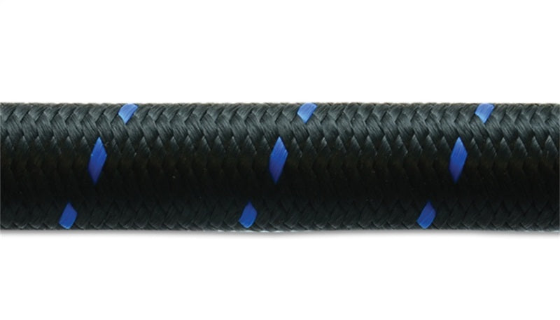 Vibrant -4 AN Two-Tone Black/Blue Nylon Braided Flex Hose (20 foot roll) -  Shop now at Performance Car Parts