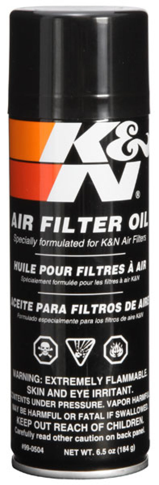 K&N 6.5 OZ Aerosol Spray Air Filter Oil -  Shop now at Performance Car Parts