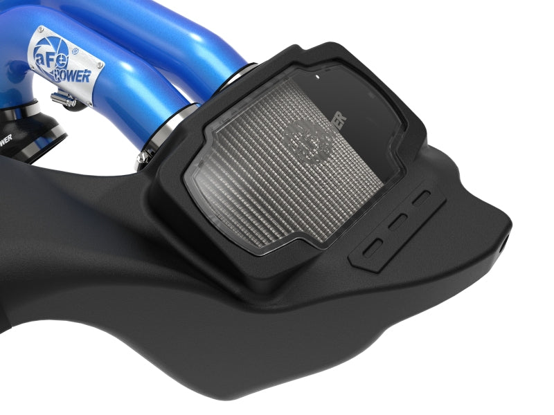 aFe 21-22 Ford F-150 Raptor V6-3.5L(tt) Momentum XP Cold Air Intake System Blue w/ Pro Dry S Filter -  Shop now at Performance Car Parts