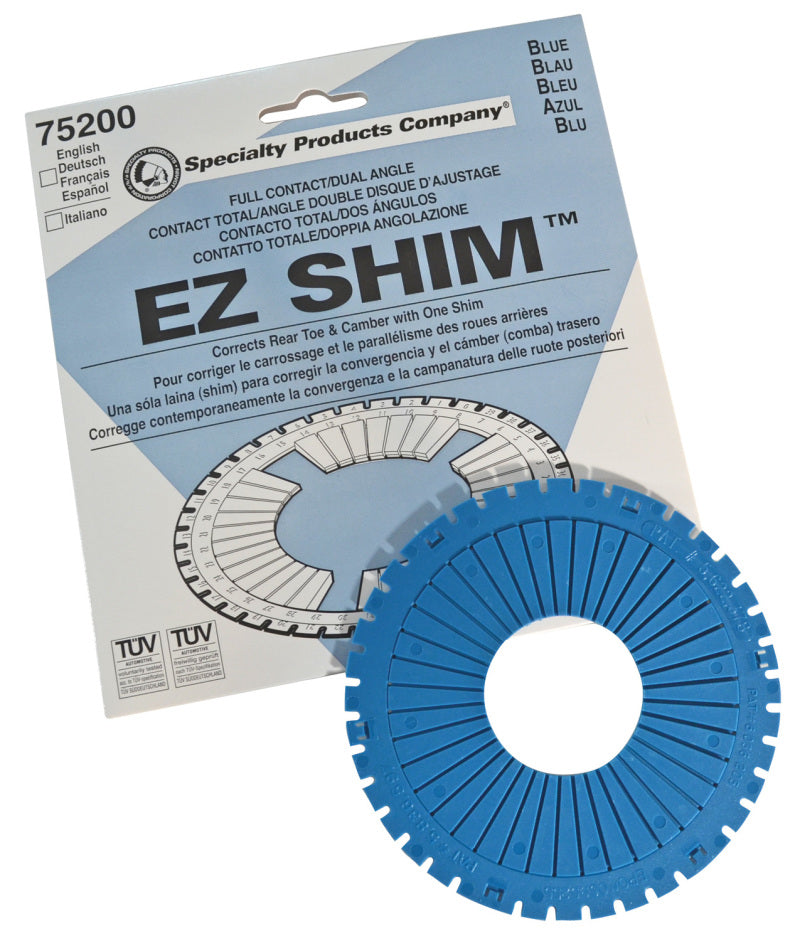 SPC Performance EZ Shim Dual Angle Camber/Toe Shim (Blue) -  Shop now at Performance Car Parts