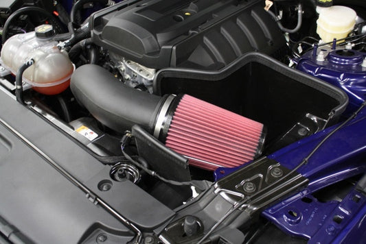 JLT 15-19 Ford Mustang 2.3L EcoBoost Black Textured Cold Air Intake Kit w/Red Filter -  Shop now at Performance Car Parts