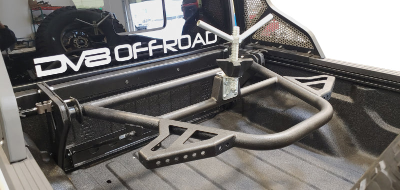 DV8 Offroad 2019+ Jeep Gladiator In-Bed Adjustable Tire Carrier -  Shop now at Performance Car Parts
